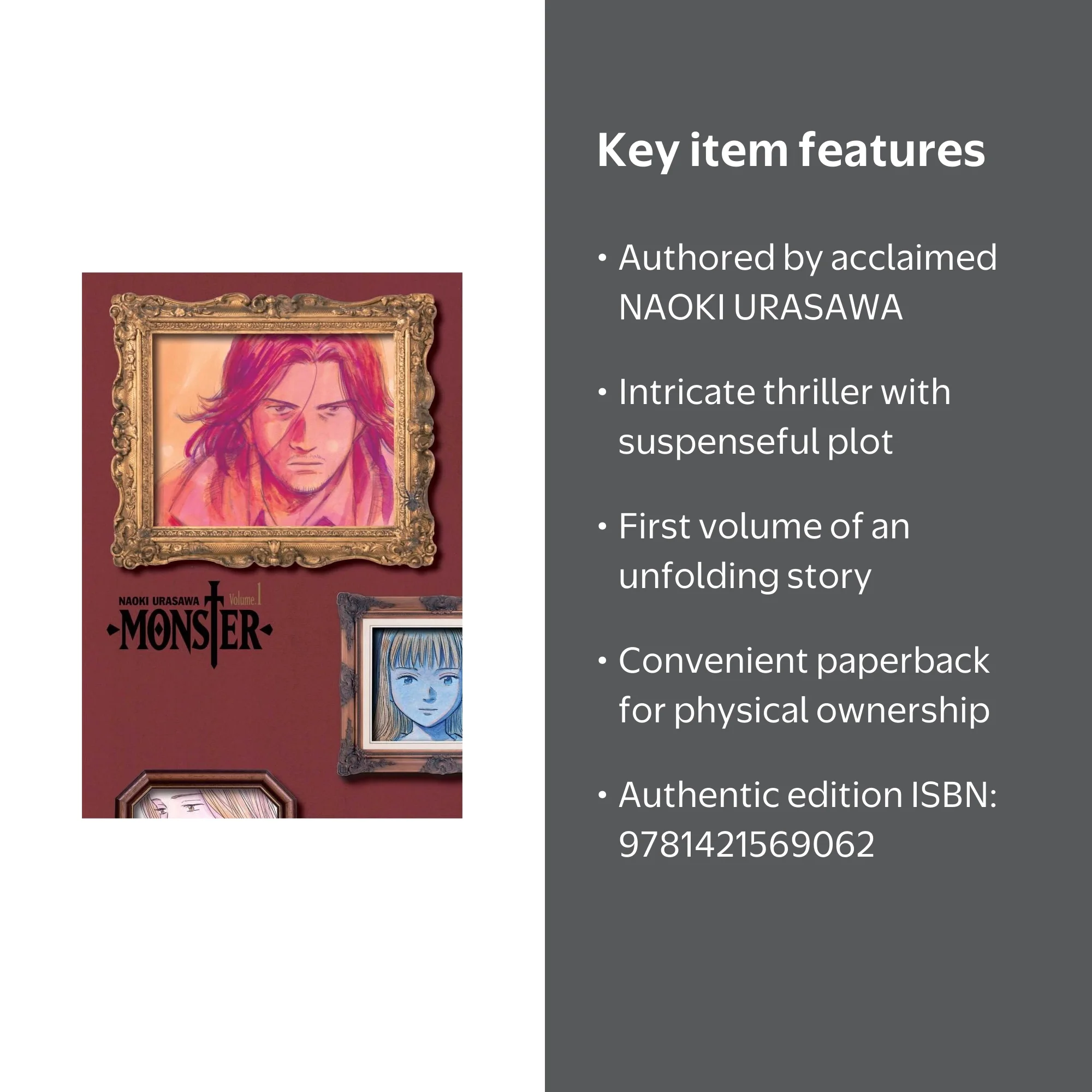 NAOKI URASAWA, Monster the Perfect Edition, Vol. 1, Paperback