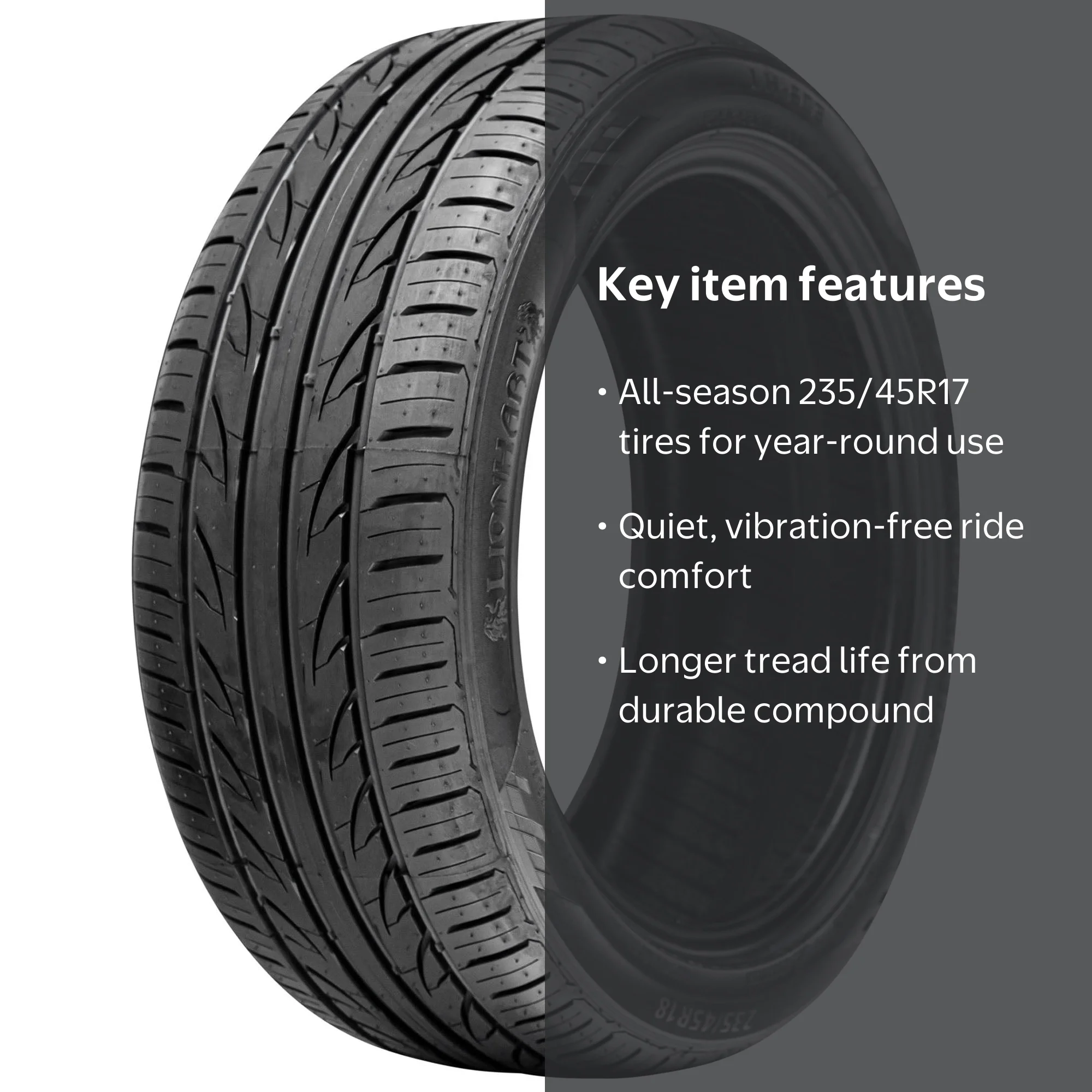 Lionhart LH-503 235/45ZR17 97W XL Tire - All Season, Long Life
