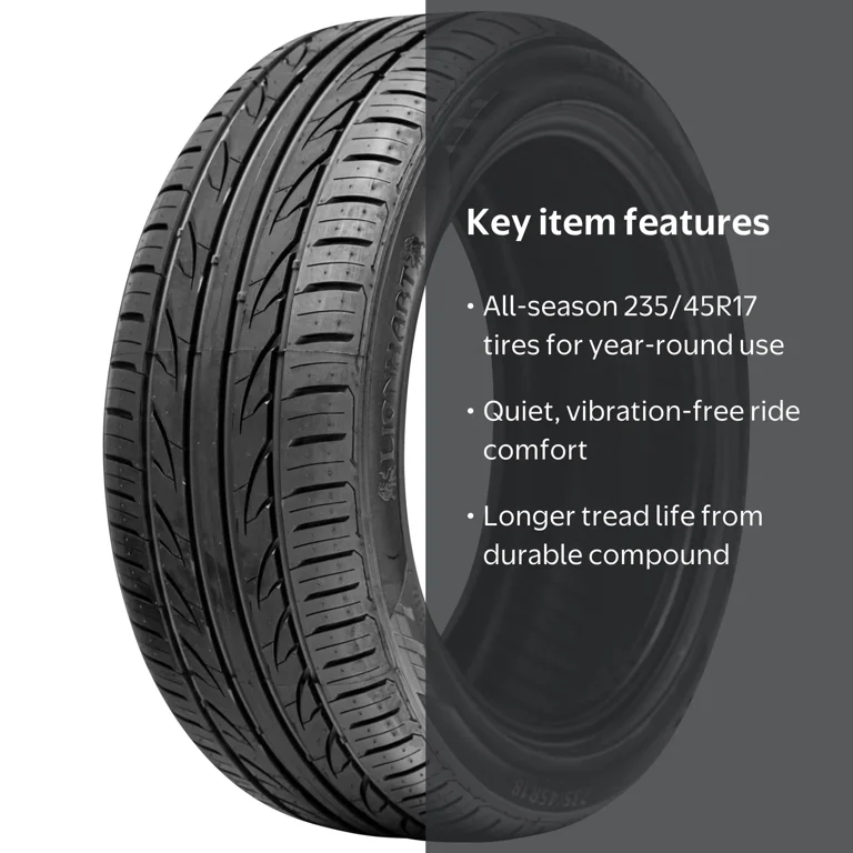 Lionhart LH-503 235/45ZR17 97W XL Tire - All Season, Long Life