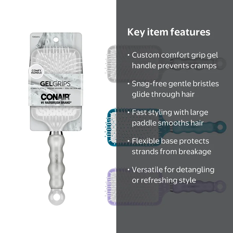 Conair Smooth & Effortless Ultra Paddle Hairbrush with Nylon