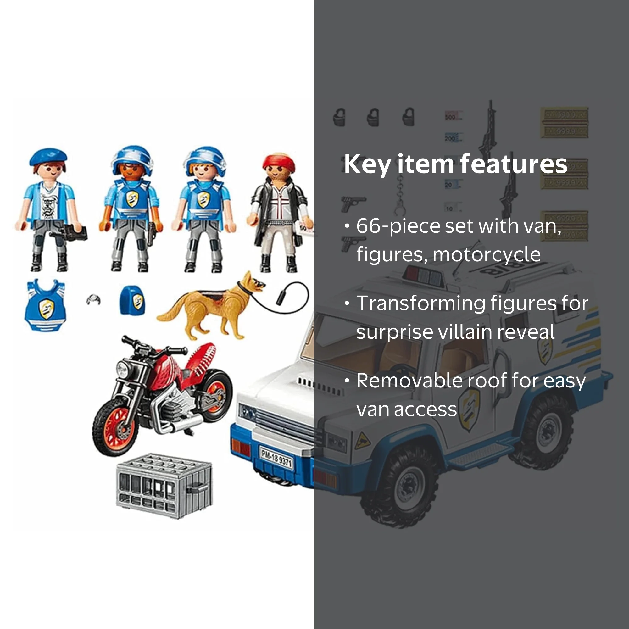 Police Money Transporter - Imaginative Play Set by Playmobil (9371