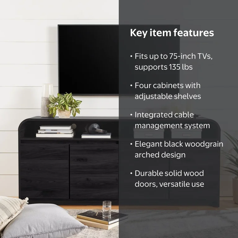 Better Homes & Gardens Juliet Curved TV Stand for TVs up to 75