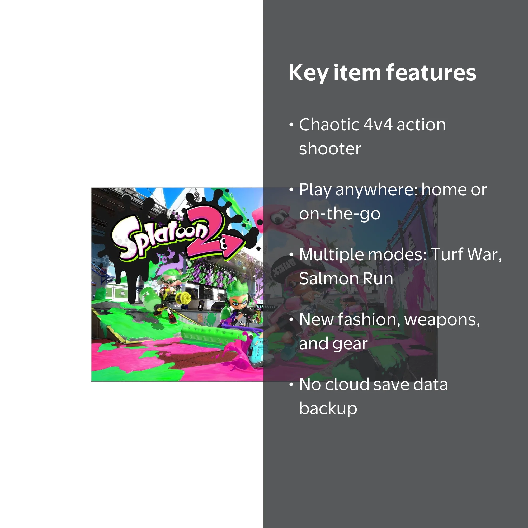 Splatoon 2 Switch - Nintendo Switch [Digital] - Walmart.com