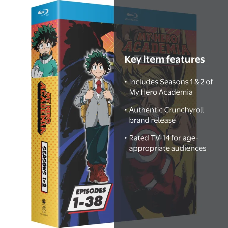 My Hero Academia: Season 1 and 2 (Blu-ray Crunchyroll) - Walmart.com