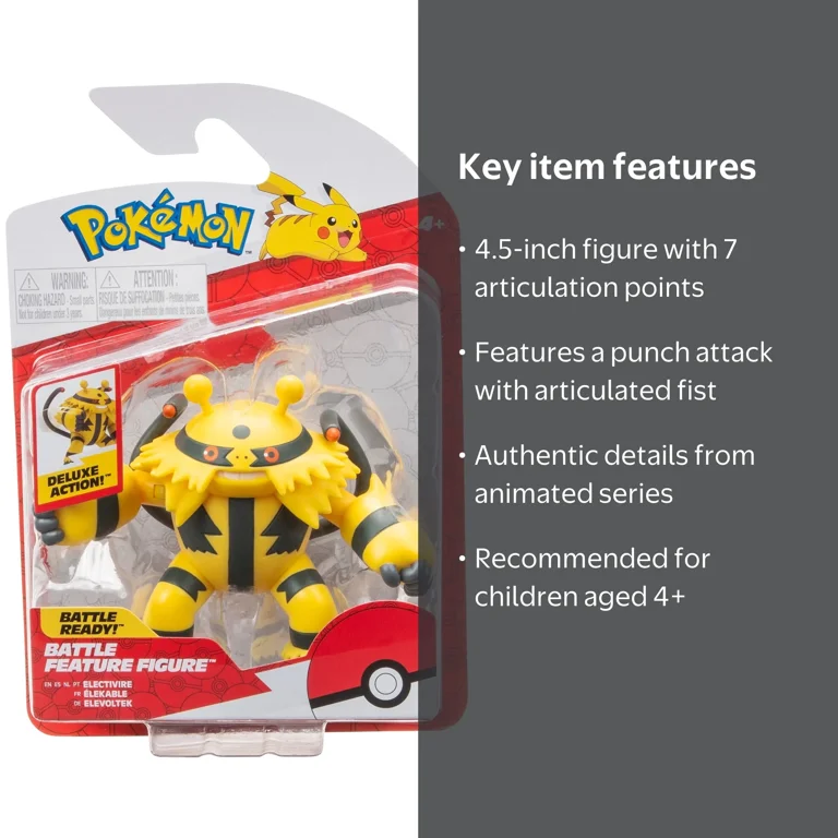 Pokemon Electivire Battle Feature Figure - 4.5 inch Electivire