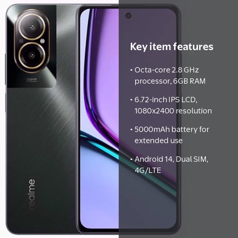 Realme C67 DUAL SIM 128GB ROM + 6GB RAM (GSM ONLY | NO CDMA