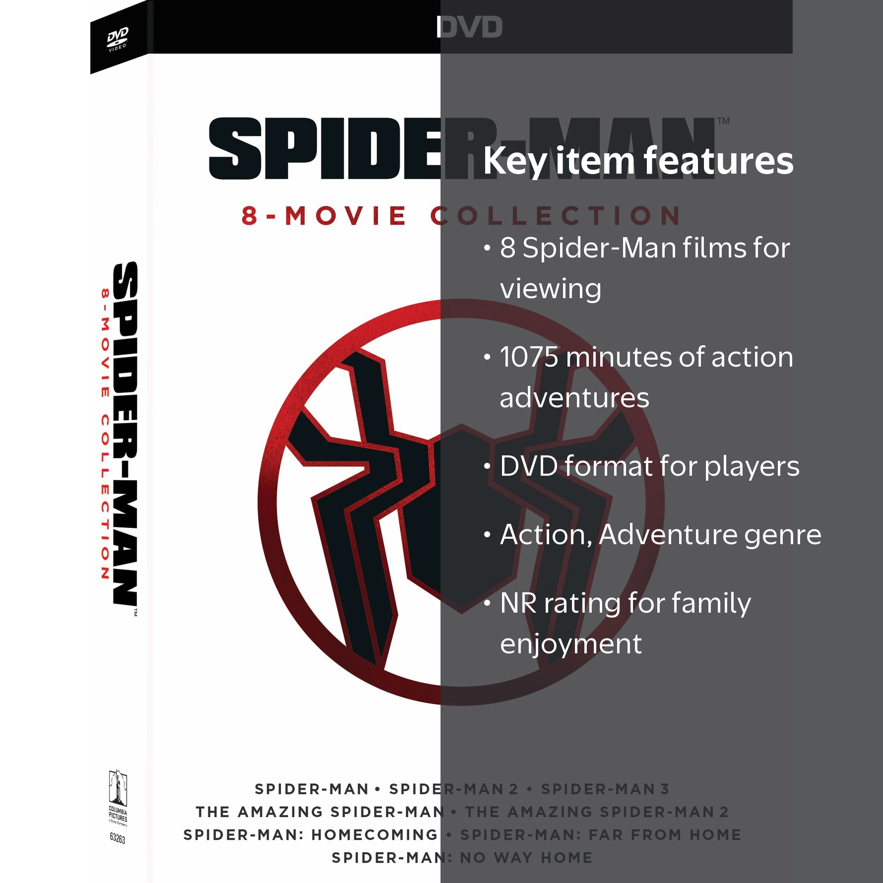 Walmart Exclusive: Tom Holland Spider-Man 8 Movie Collection
