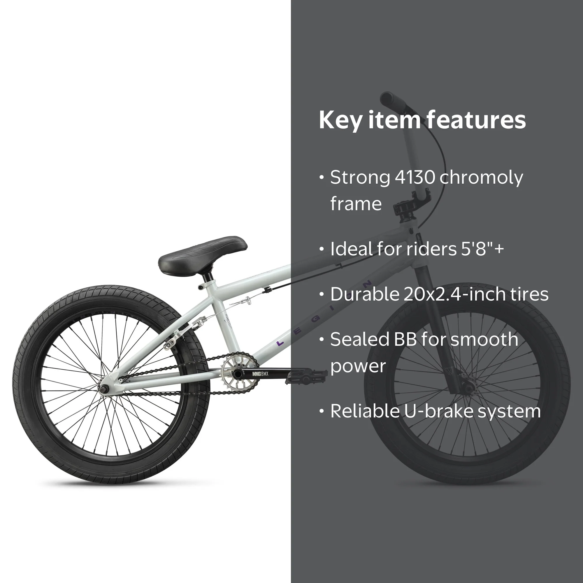 Mongoose Legion L100 Freestyle BMX Bike, 20