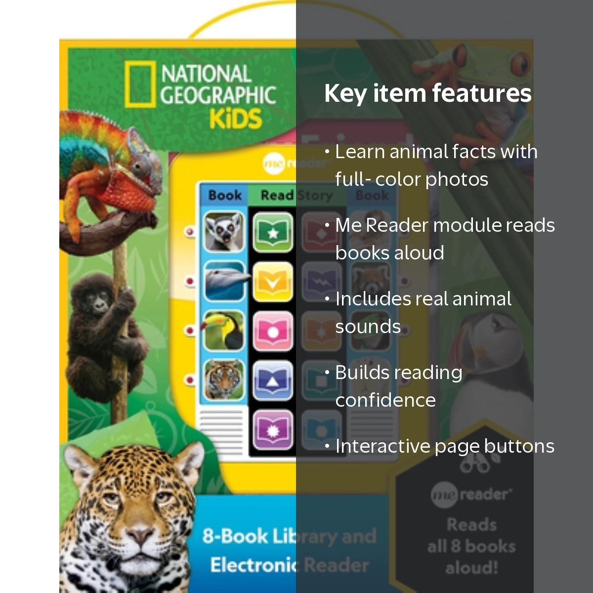 National Geographic Kids Me Reader 8-Book Library & Sound Book Set