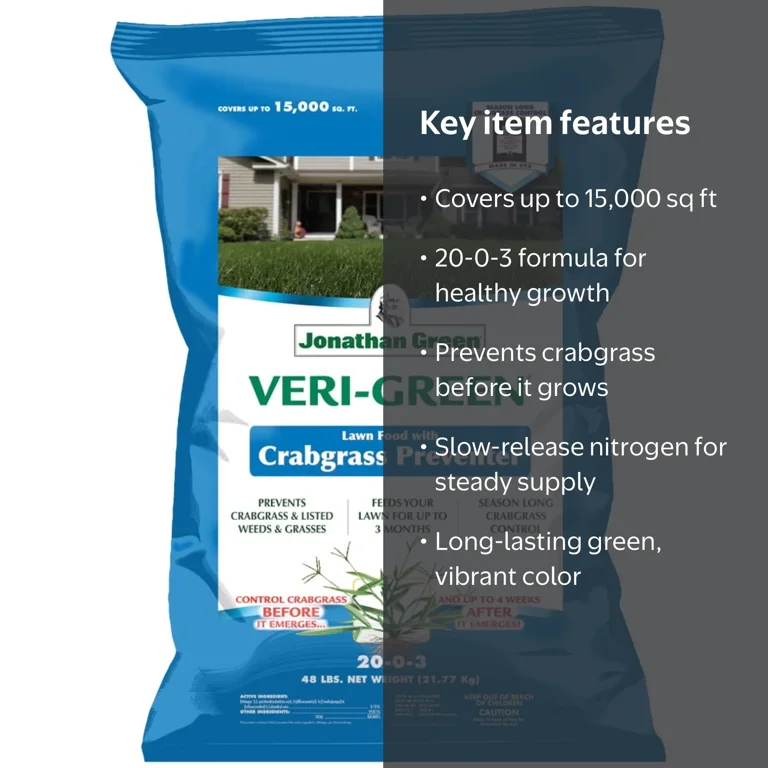 Jonathan Green, Lawn Food, Veri-Green 16001, Crabgrass Preventer