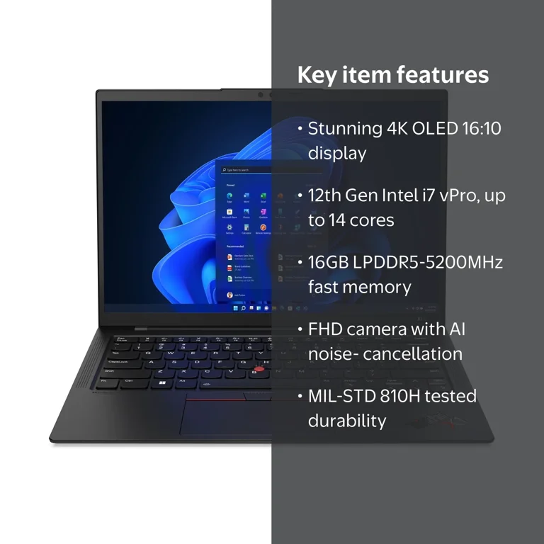 Lenovo ThinkPad X1 Carbon Gen 10 Laptop, 14