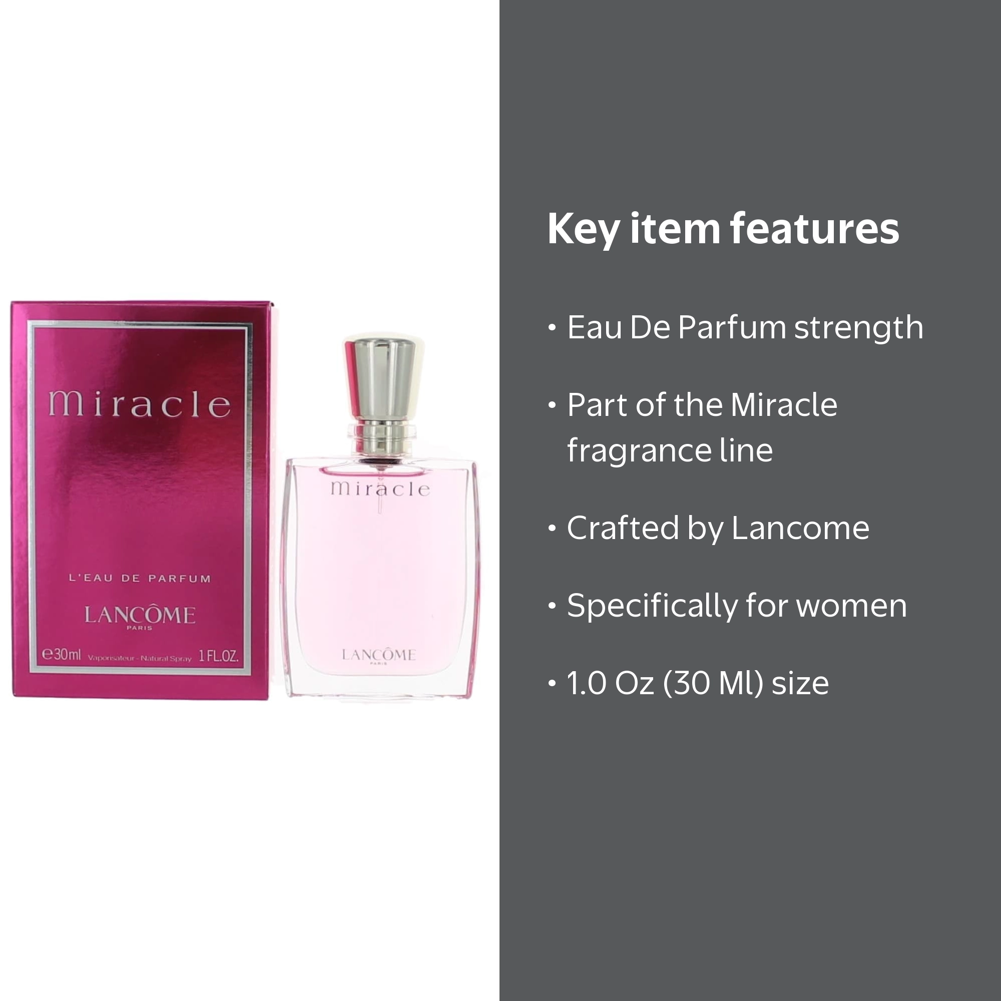 Lancome Miracle Perfume for Women, 1 oz Eau De Parfum Spray