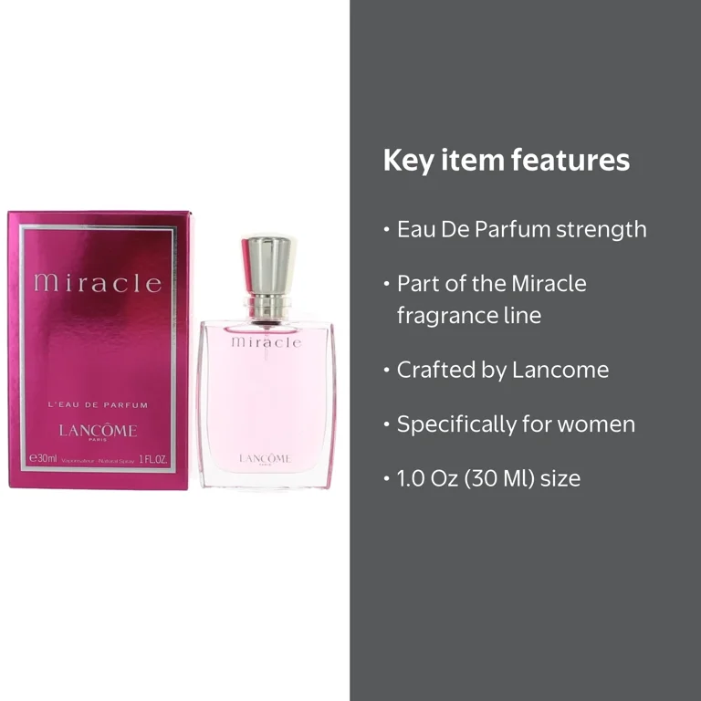 Lancome Miracle Perfume for Women, 1 oz Eau De Parfum Spray