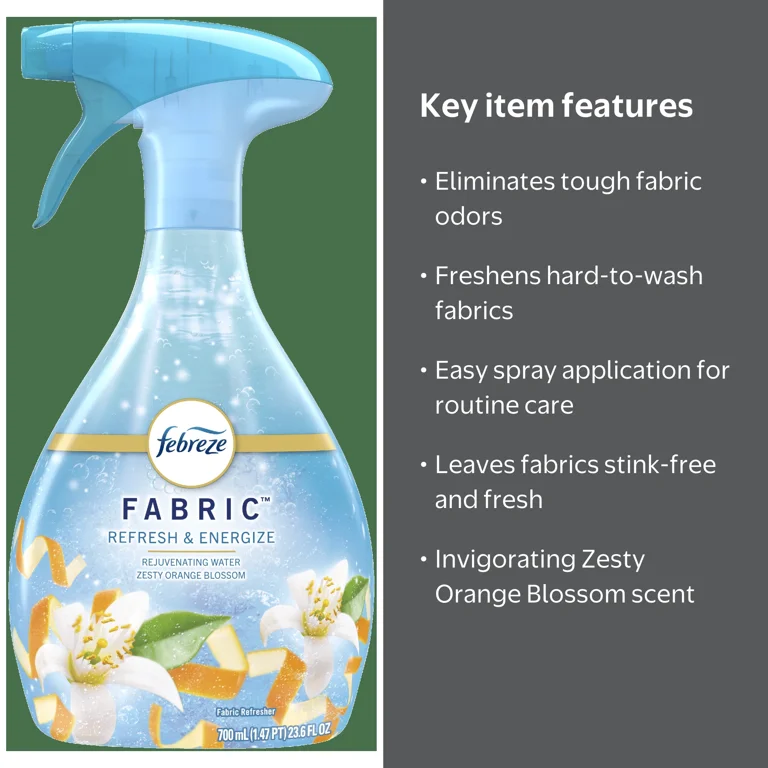 スフレ Febreze Fabric Refresh Energize Zesty Orange Blossom 23.6 fl oz