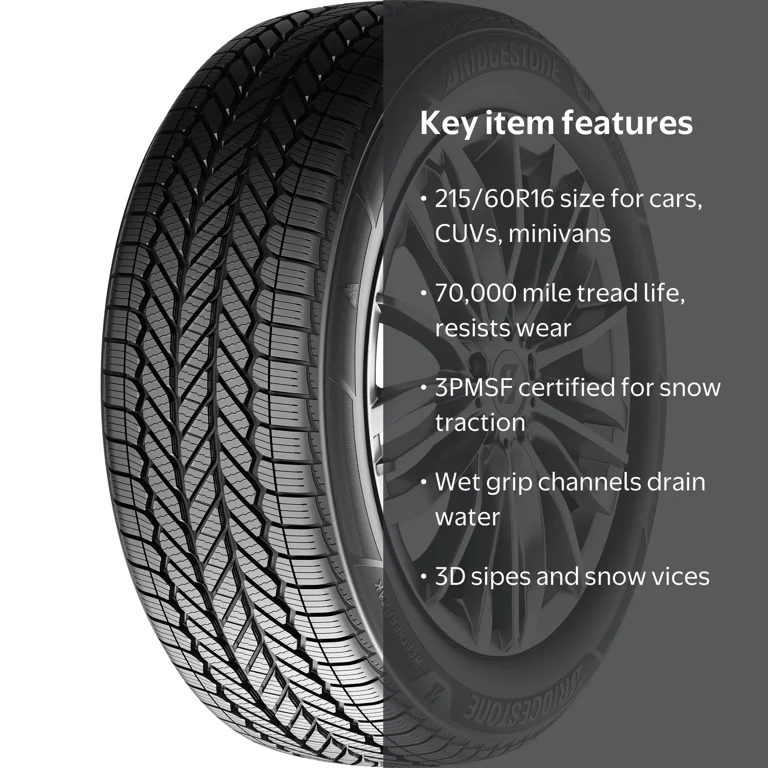 Bridgestone Weatherpeak All Weather 215/60R16 95V Passenger Tire