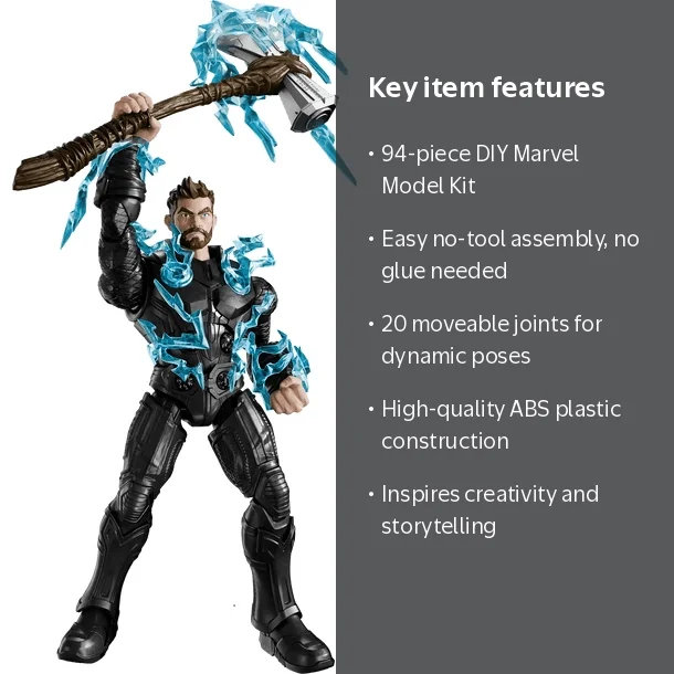 Blokees Marvel Infinity Saga Champion Class 02 Thor Model Kit, 94 Blokees Marvel Infinity Saga Champion Class 02 Thor Model Kit, 94