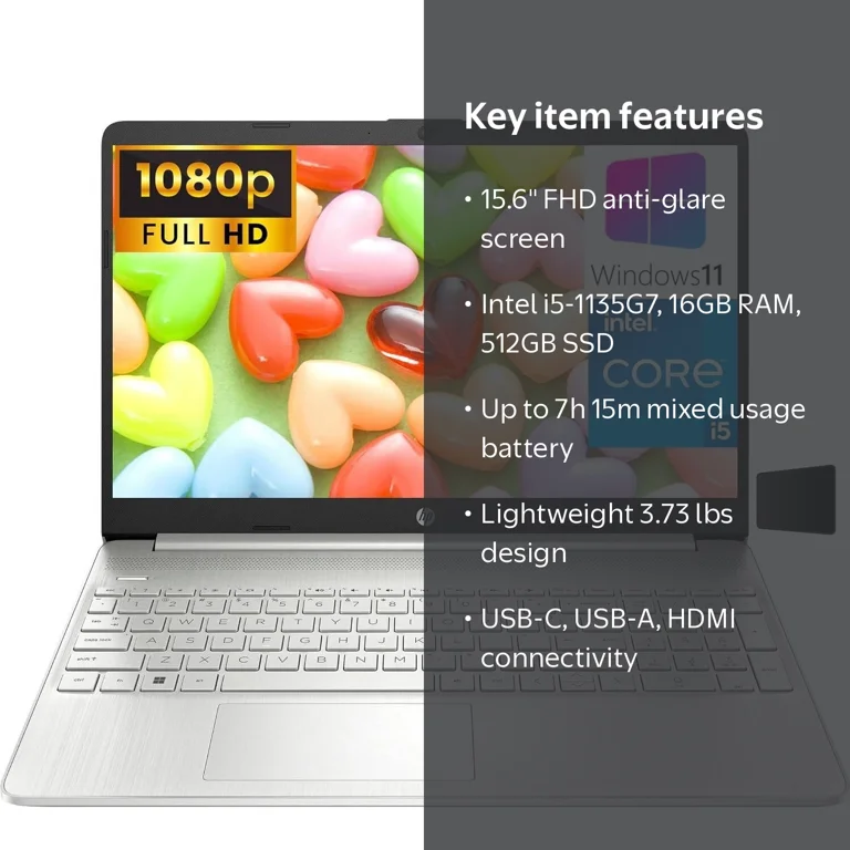Free Shipping! HP 15 15.6