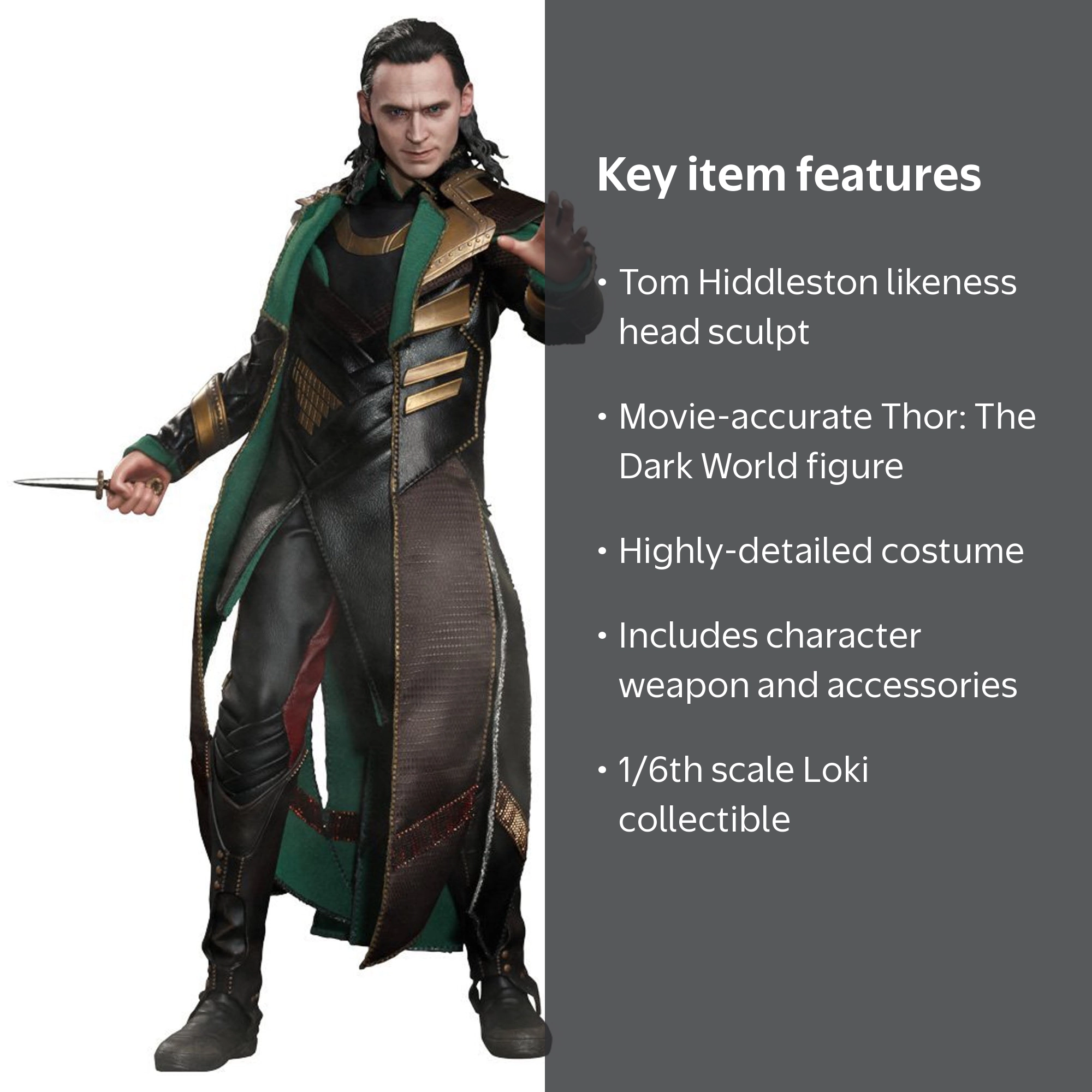 Thor The Dark World Movie Masterpiece Loki 1/6 Collectible Figure
