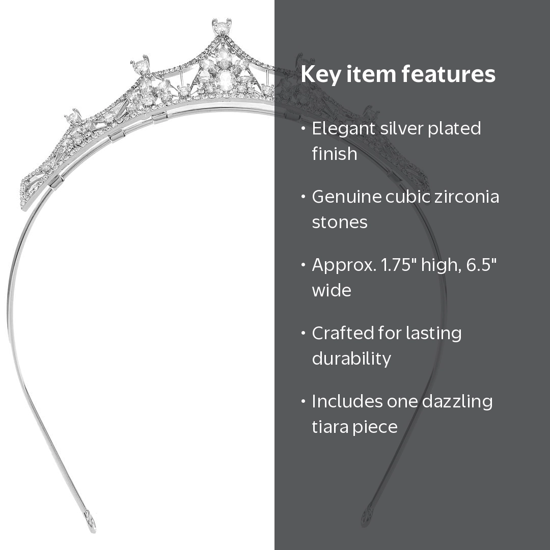 Believe by Brilliance Dazzling Fine Silver Plated Cubic Zirconia