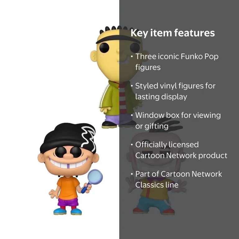 funko pop エド エッド エディ セットプロテクター付き Funko Pop! Ed, Edd n Eddy 3-Pack Vinyl Figures with Pop Protector
