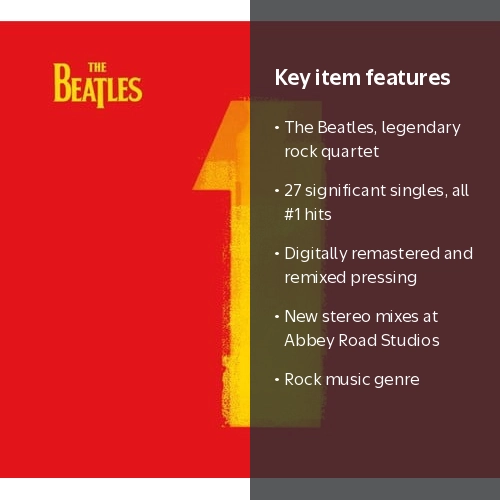 The Beatles - 1 - Greatest Hits Album - Rock - Remastered CD