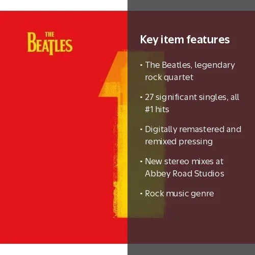 The Beatles - 1 - Greatest Hits Album - Rock - Remastered CD