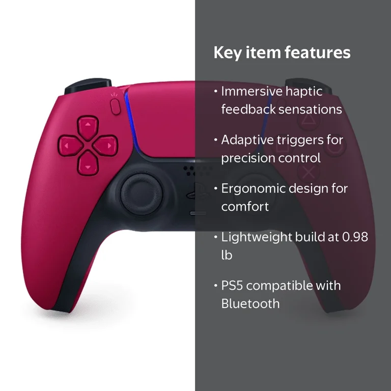 PlayStation, DualSense Wireless Controller, Cosmic Red - Walmart.com