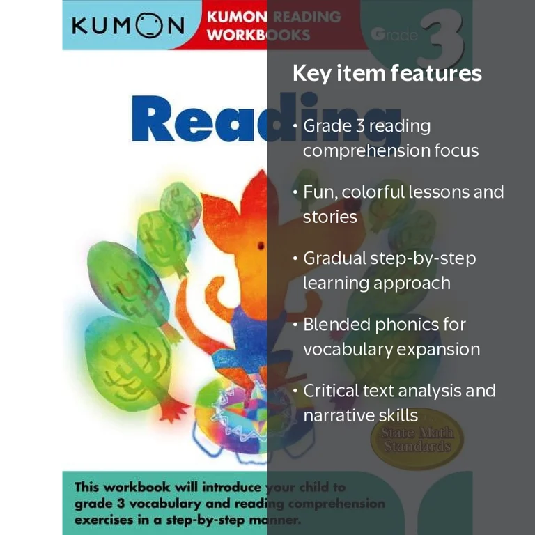 Kumon Grade 3 Reading (Paperback) - Walmart.com