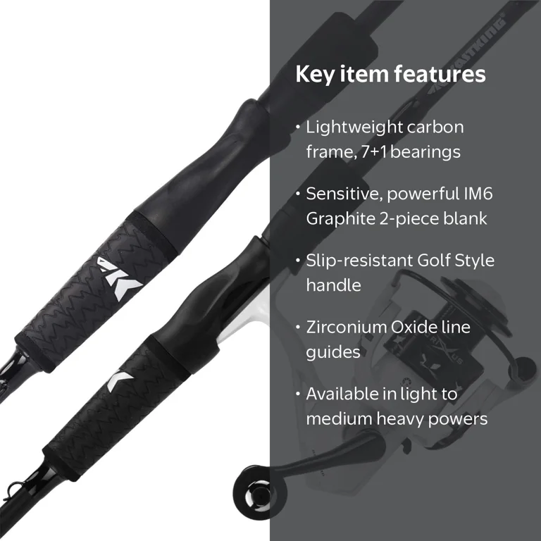 KastKing Spinning Fishing Rod & Reel Combo, 6'0