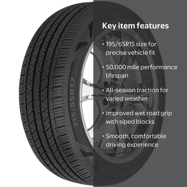 Achilles Touring Sport AS All Season 195/65R15 91H Passenger Tire