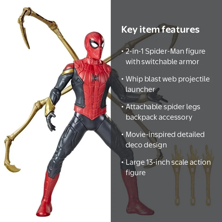 Marvel: Thwip Blast Spider-Man Kids Toy Action Figure for Boys and