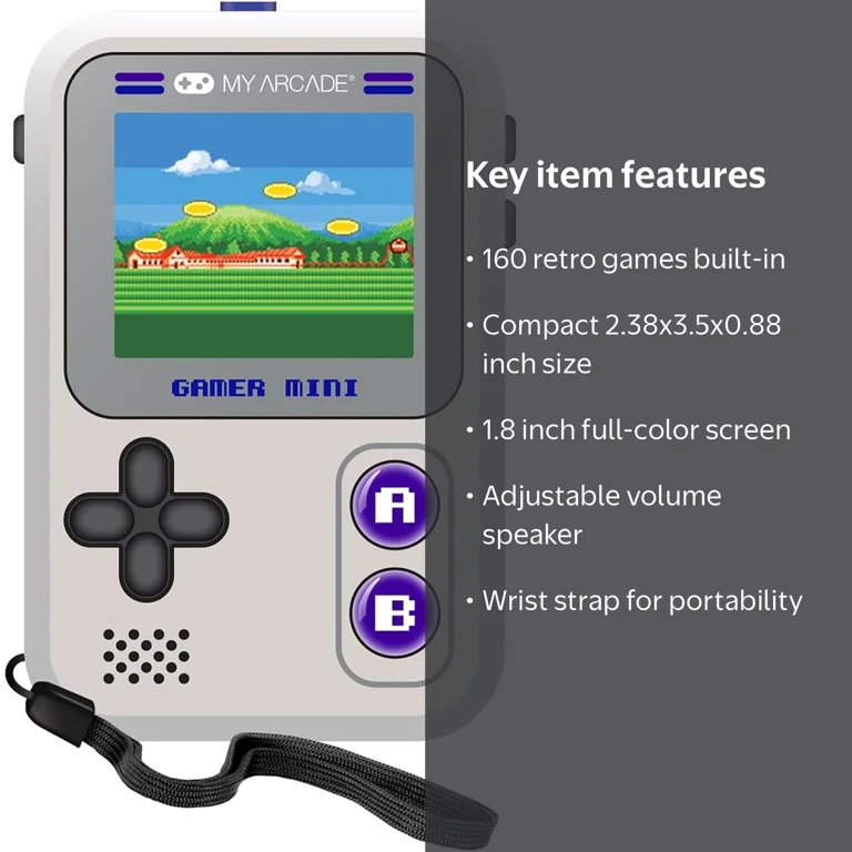 My Arcade, Gamer Mini Classic, DGUN-3924, 160-in-1 Handheld System
