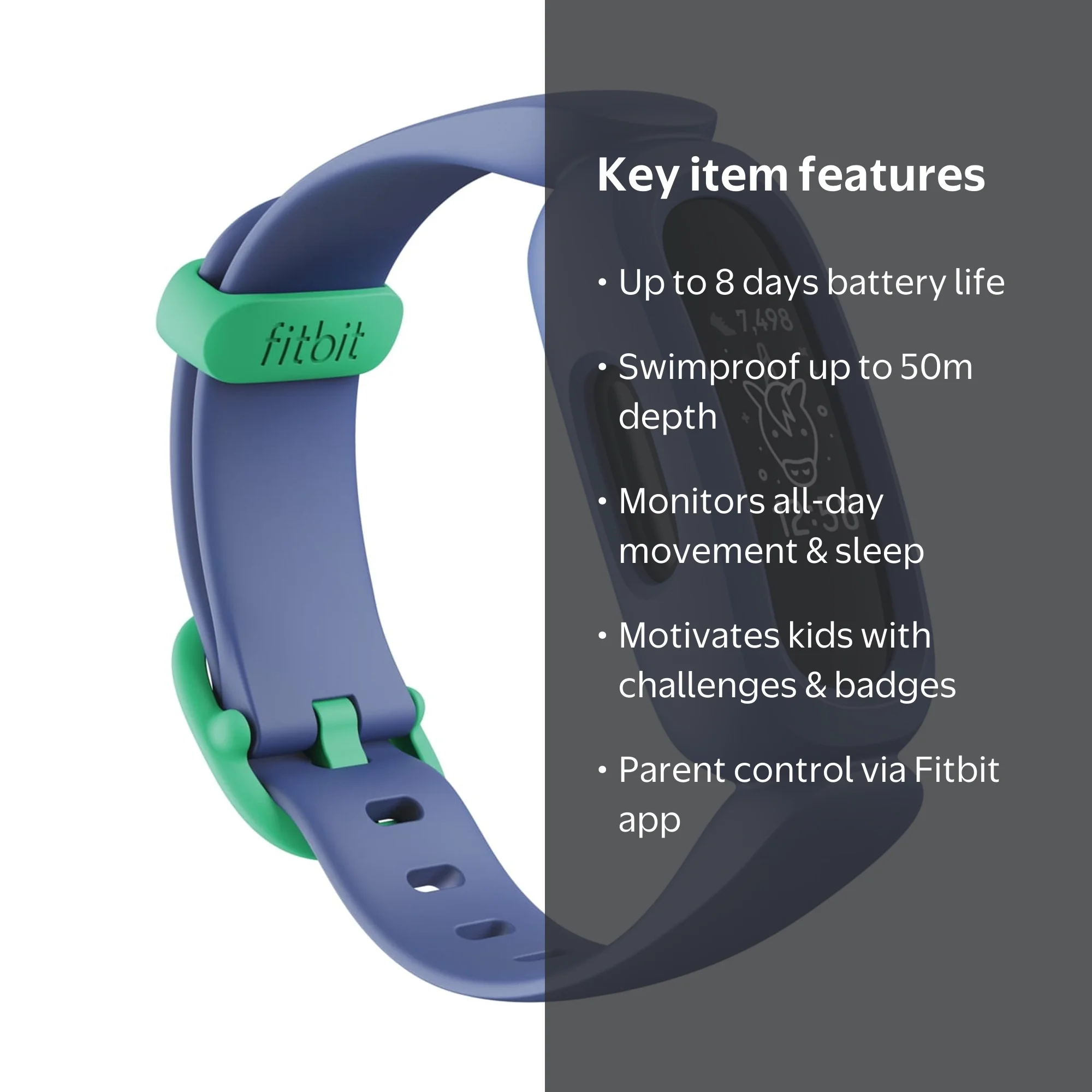 Fitbit Ace 3 - Children's Fitness Activity Tracker, Sleep & Step