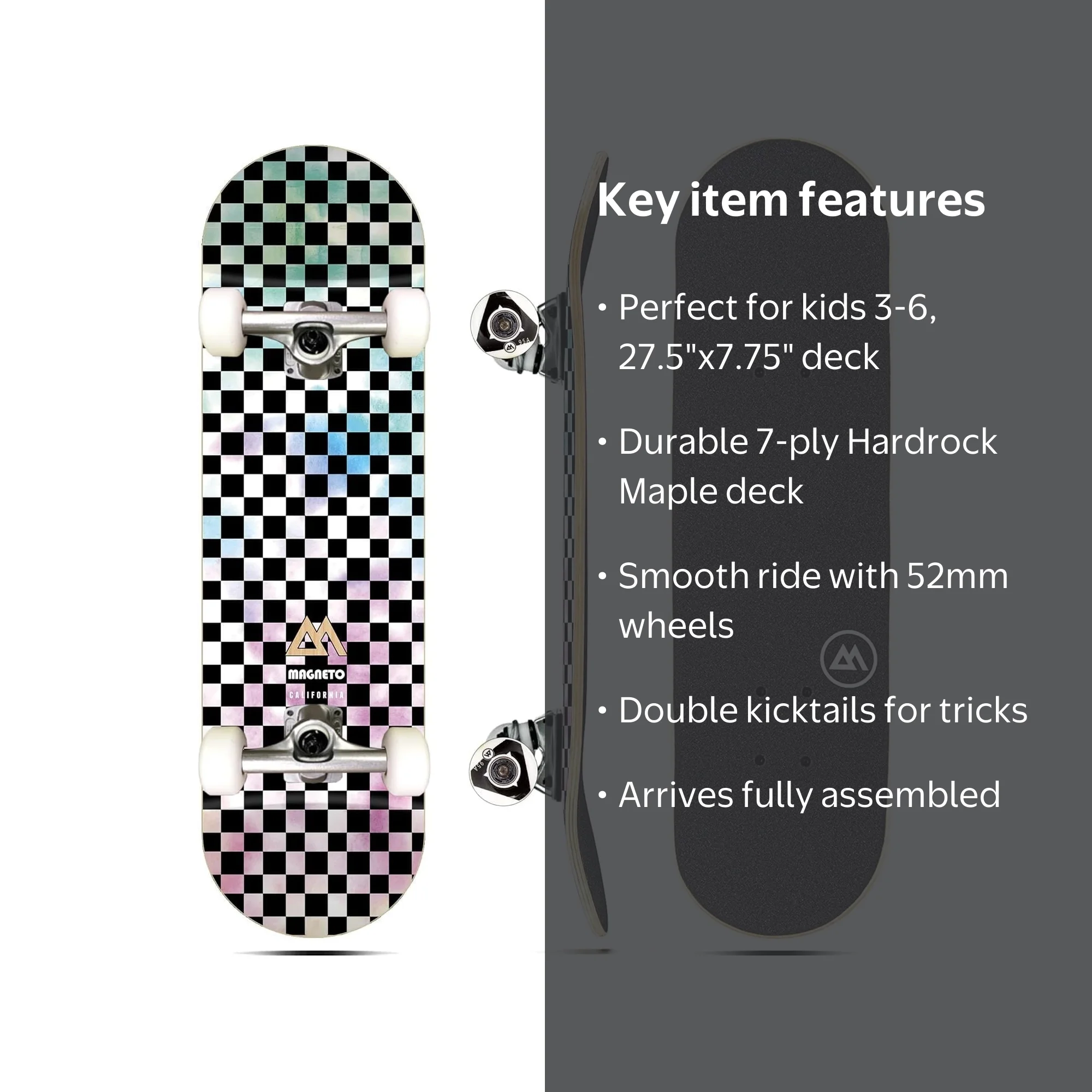 MAGNETO, Kid Skateboard, 27.5