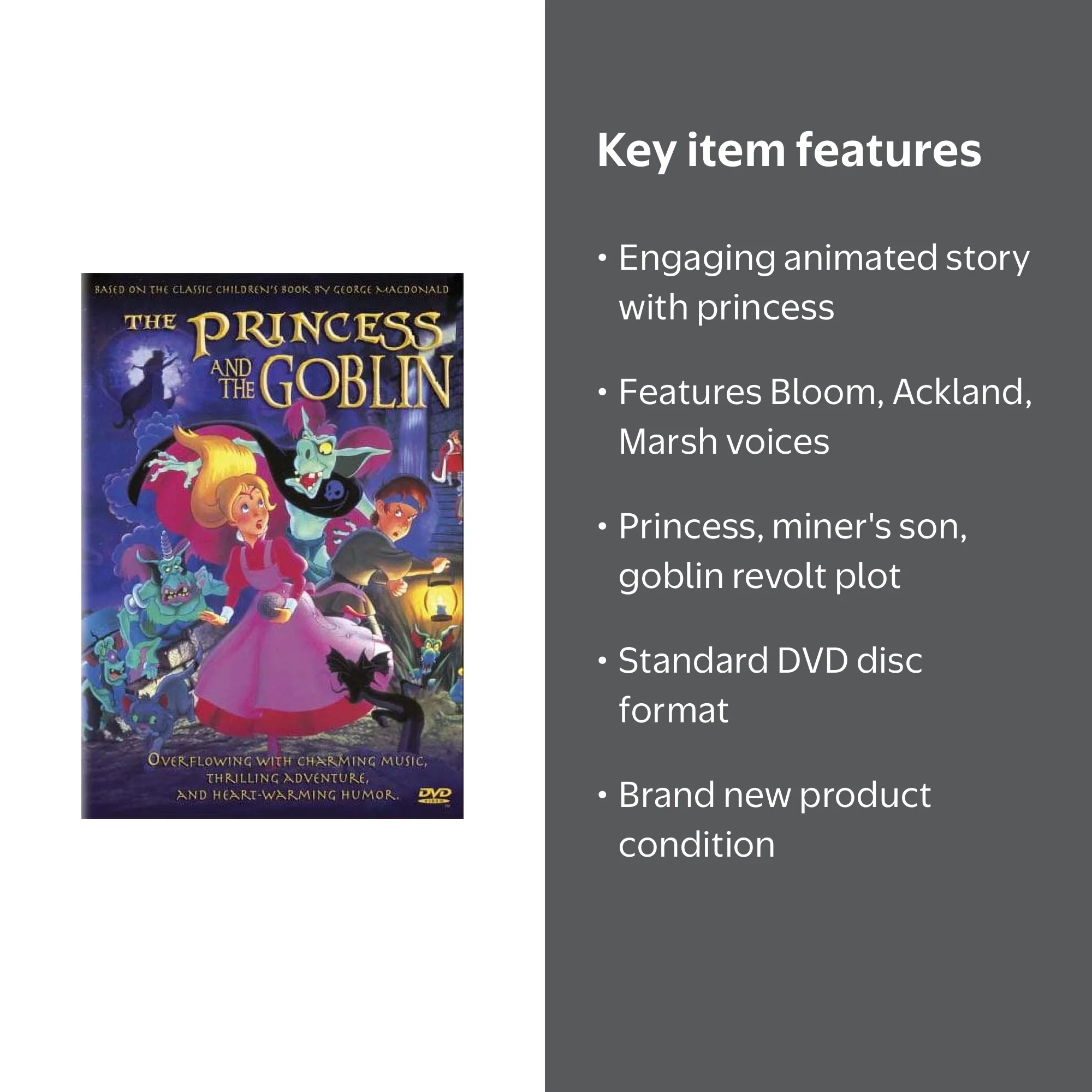 The Princess and the Goblin (DVD) NEW - Walmart.com