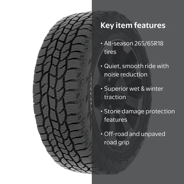 Cooper Discoverer All-Terrain 265/65R18 114T All-Terrain Tire Fits