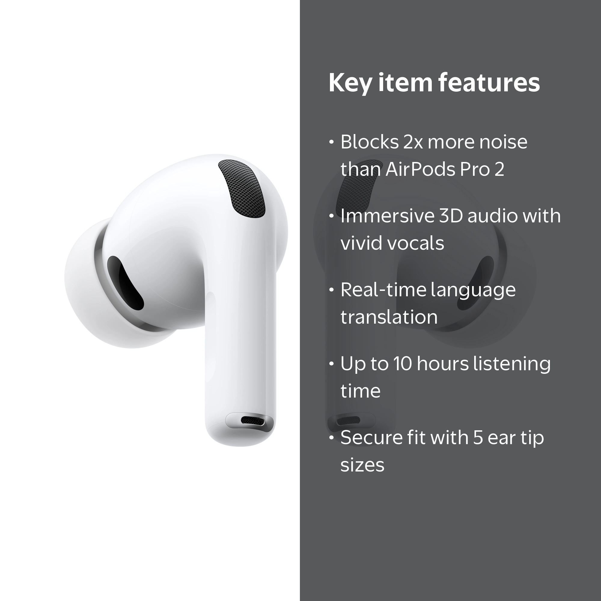 Apple, AirPods Pro 3, Active Noise Cancellation, Wireless Earbuds