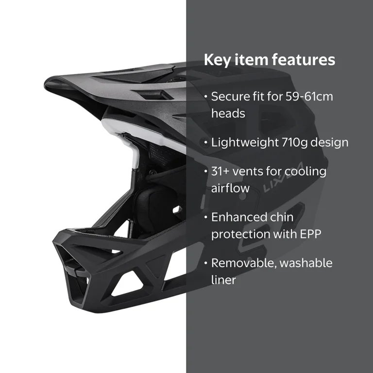 best cheap mountain bike helmet full face OutdoorMaster Helmet, Ventilated Visor for BMX this MTB helmet ensures easy maintenance and hygiene Lightweight, baby! - 9 lightweight