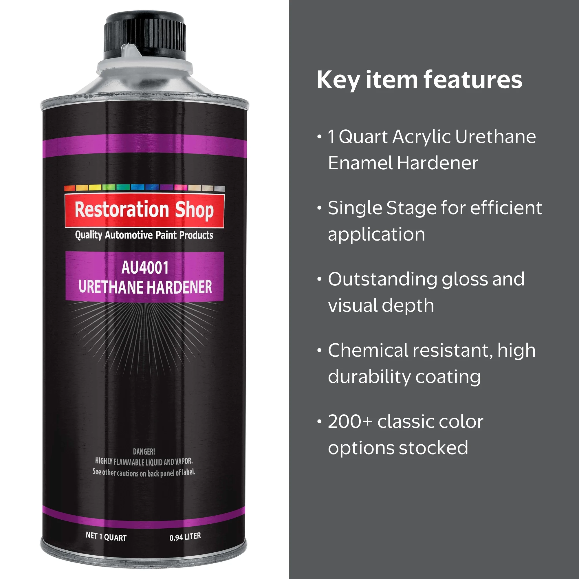 Restoration Shop Acrylic Enamel Urethane Hardener - 1 Quart Car