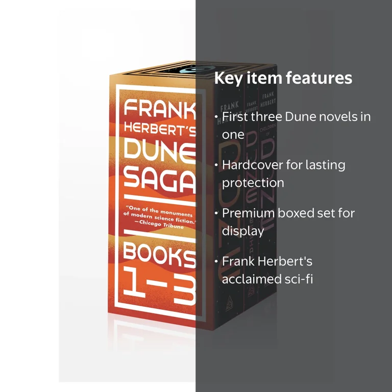 Frank Herbert Dune Saga 3-Book Boxed Set, Hardcover - Walmart.com