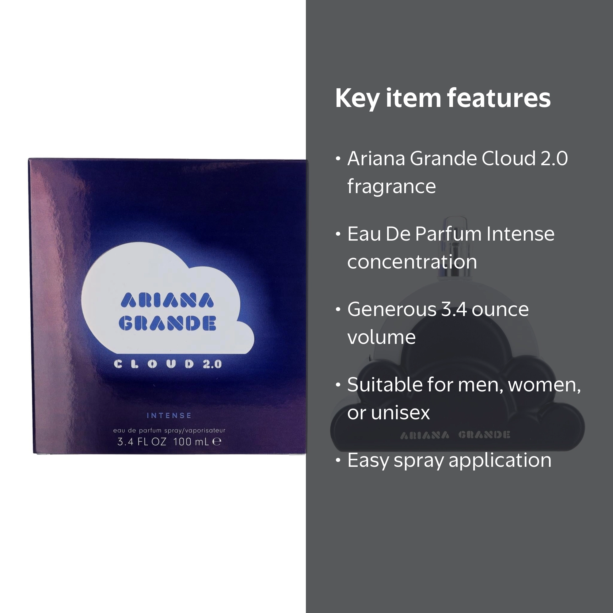 Cloud 2.0 by Ariana Grande, 3.4 oz Eau De Parfum Intense Spray for