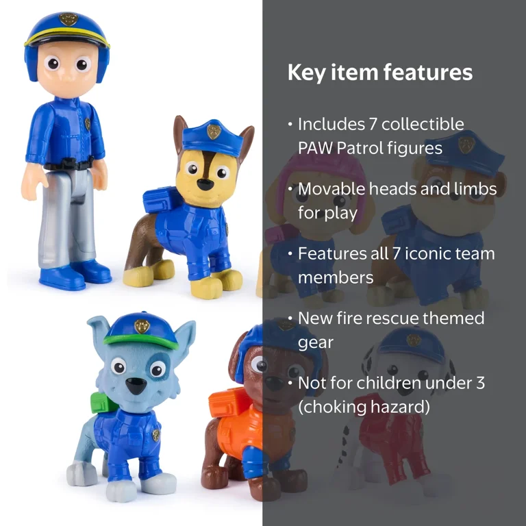 PAW Patrol Search and Rescue Team Pack with 7 Action Figures
