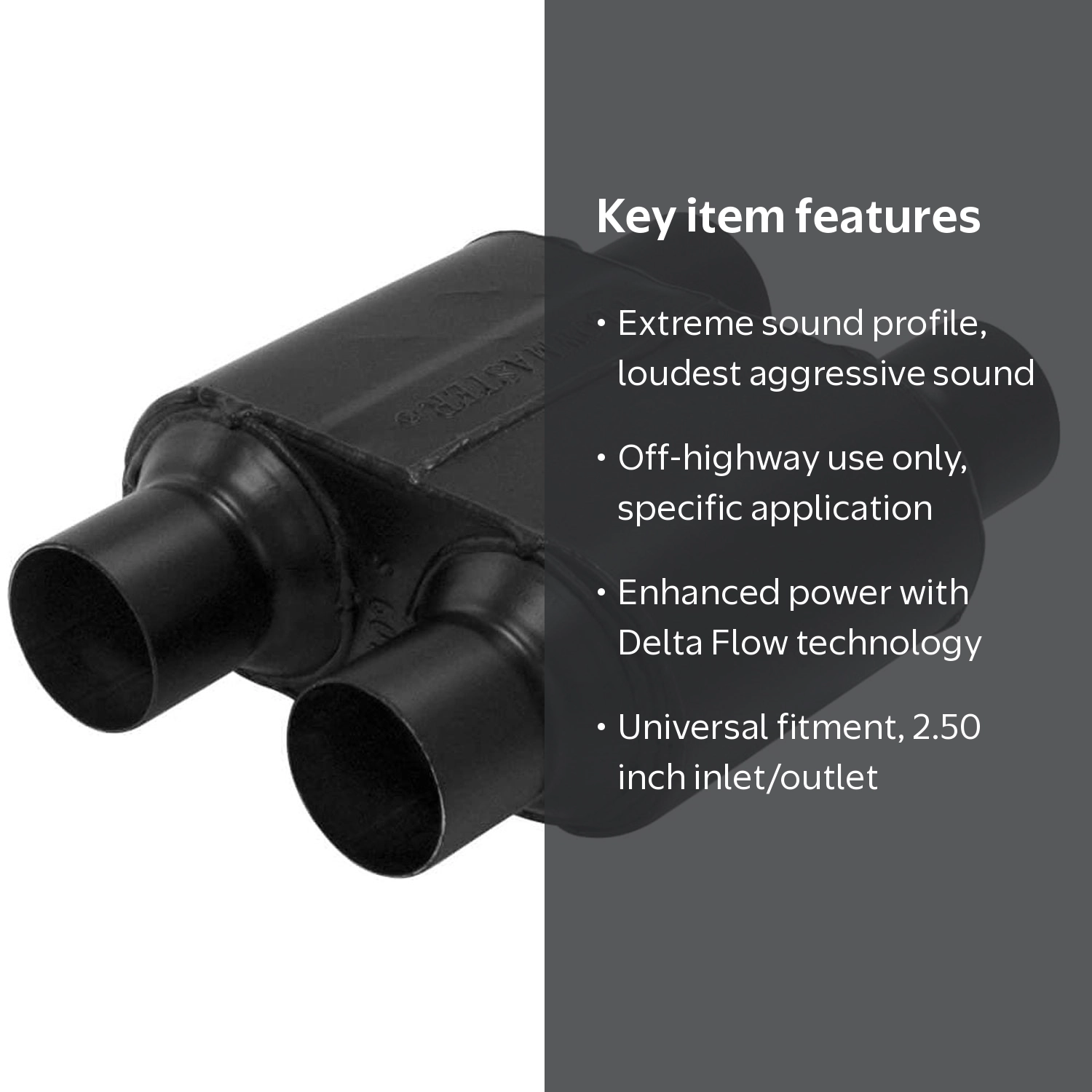 Flowmaster Super 10 Series Muffler, 409S Stainless Steel - Walmart.com