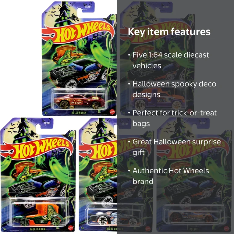 Hot Wheels Halloween 2025 Haul-O-Gram, Hollowback, Night Shifter