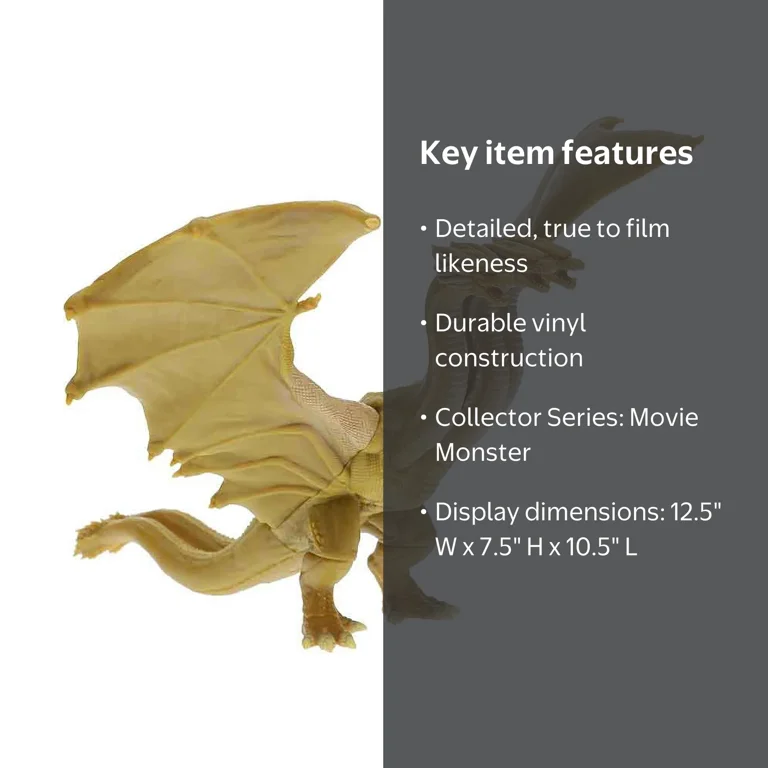 Bandai Godzilla Series King Ghidorah 2019 Vinyl Action Figure, 6