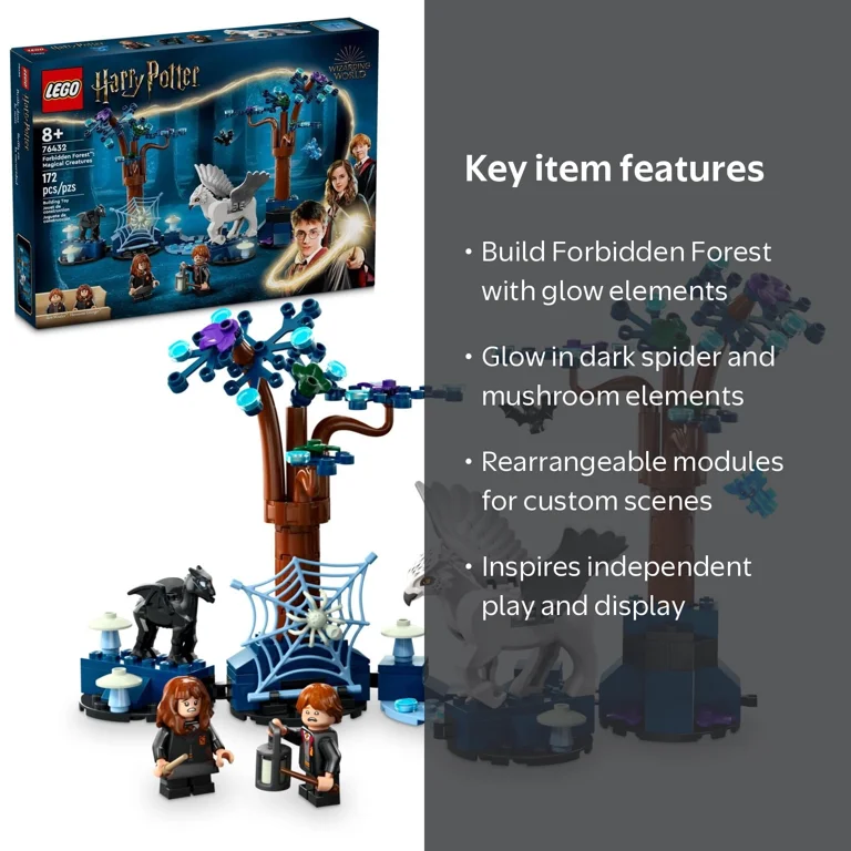 LEGO Harry Potter Forbidden Forest: Magical Creatures, Glow in the