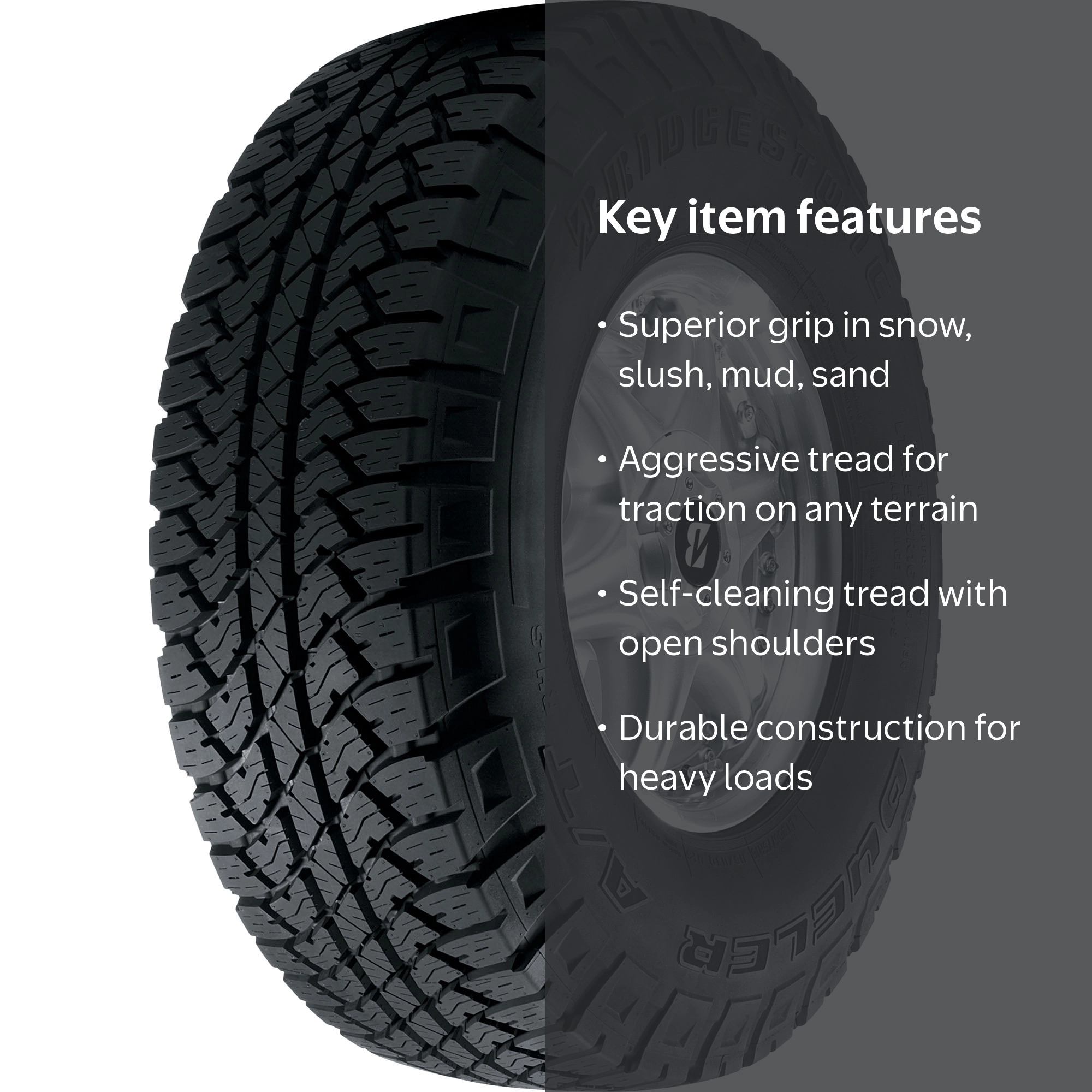 Free Shipping! Bridgestone Dueler A/T RH-S All Terrain 255/70R18