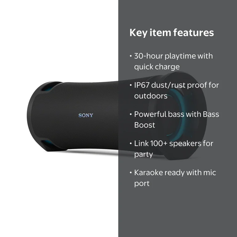 Sony ULT FIELD 7 Wireless Bluetooth Karaoke Party Speaker, IP67