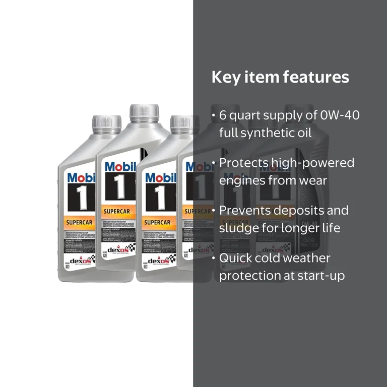 Mobil 1 ESP X3 Advanced Full Synthetic Engine Oil, 0W-40 (6 Quarts