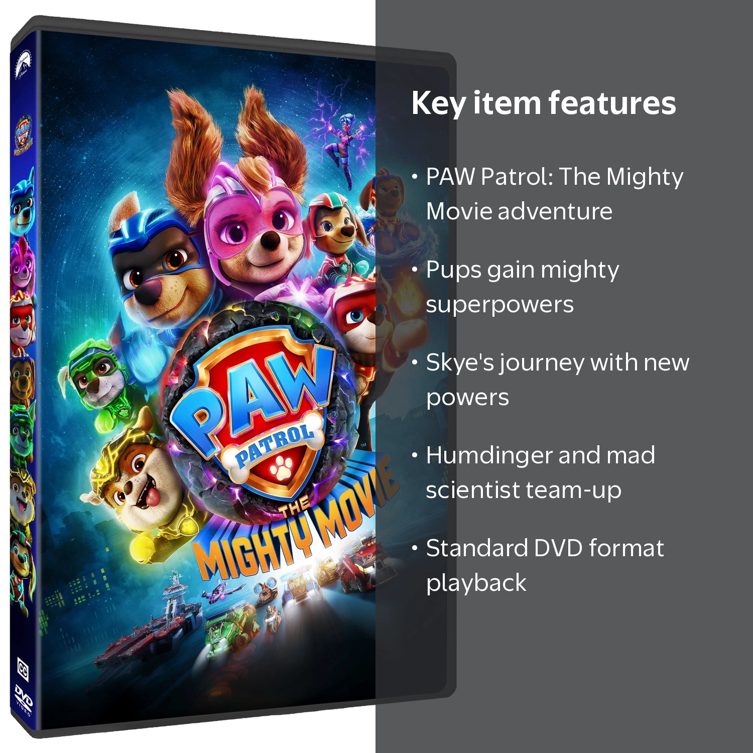 Paramount Home Video, DVD, PAW Patrol The Mighty Movie, Kid